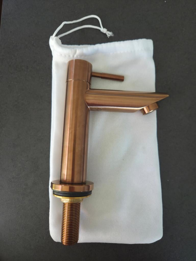 Toiletkraantje + sifon mat roségoud (NIEUW), Doe-het-zelf en Bouw, Ophalen, Nieuw, Toilet