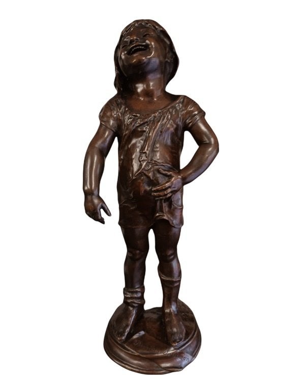 Premiere Sensation Bastet 1893 in brons., Antiek en Kunst, Kunst | Beelden en Houtsnijwerken, Ophalen, Brons, Gemerkt, Beeld