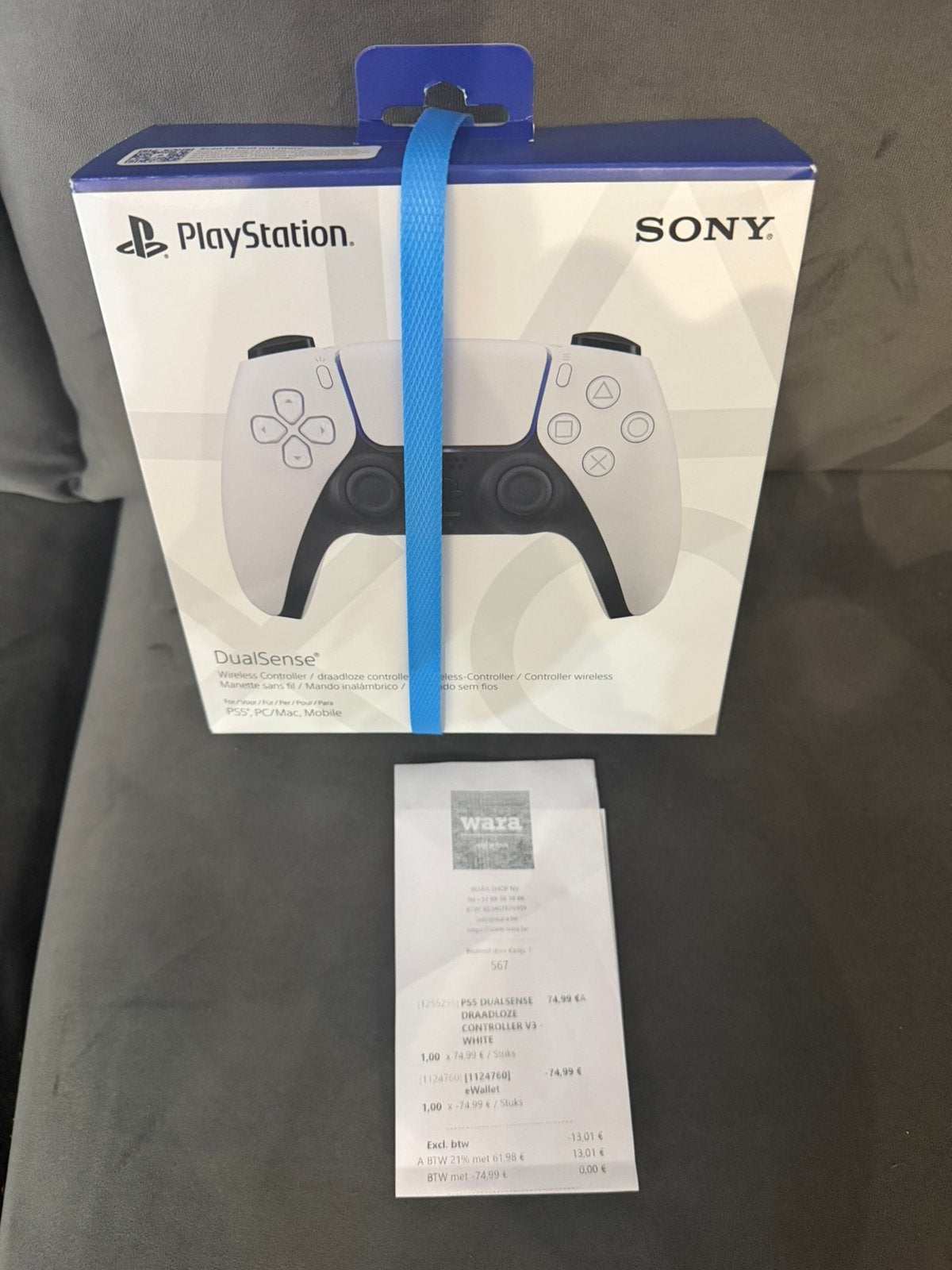 Ps5 controller nieuw in doos met factuur, Ophalen of Verzenden, Zo goed als nieuw