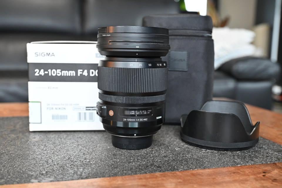 Sigma Art 24-105mm f/4 voor Nikon, Ophalen, Zo goed als nieuw, Standaardlens, Zoom
