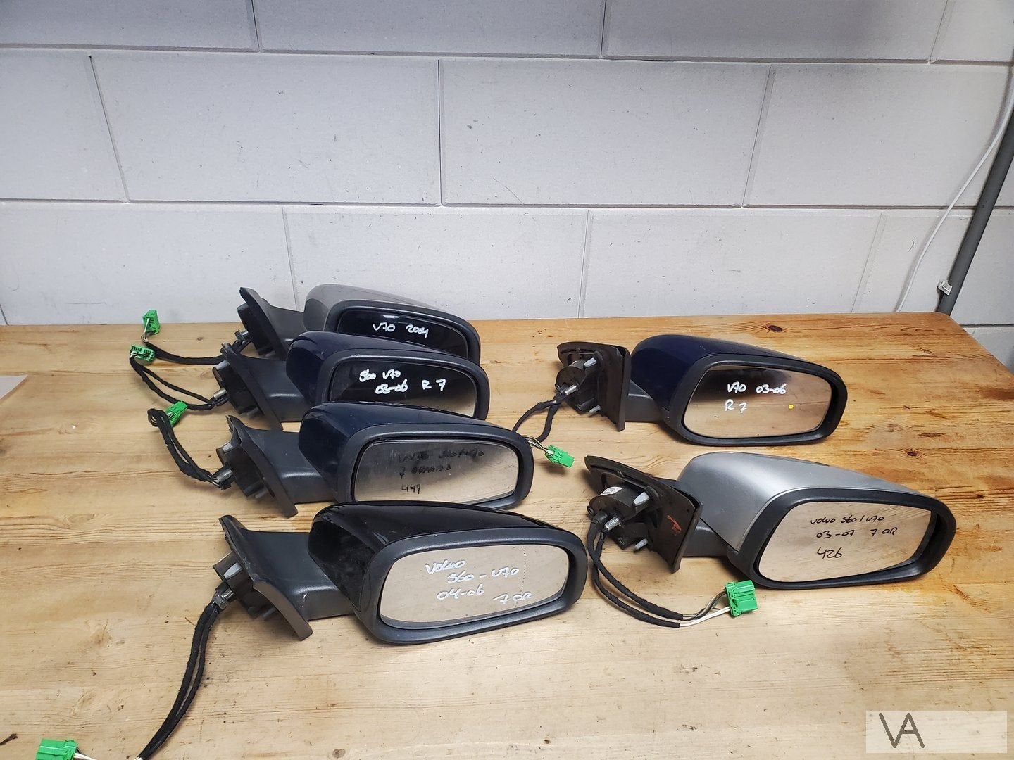 Spiegel rechts Volvo S60 V70 2004 - 2007 7 draads €75 / st, -, -, -, Enlèvement ou Envoi