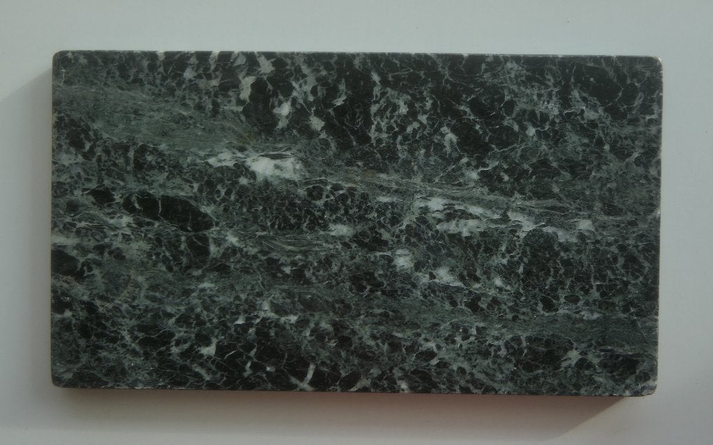 Marmeren blad gepolierd groen 39,5x22x1,5cm, Ophalen, Gebruikt, Overige typen, Steen/keramiek