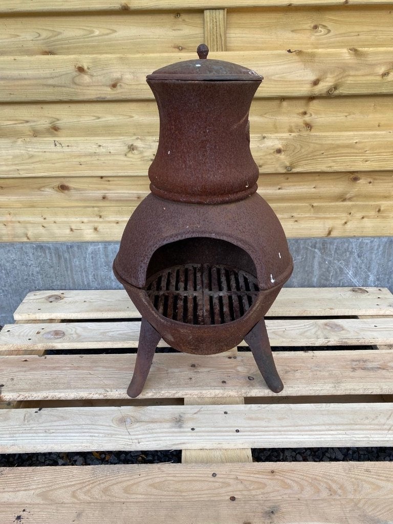 Terraskachel gietijzer, Tuin en Terras, Ophalen, Gebruikt