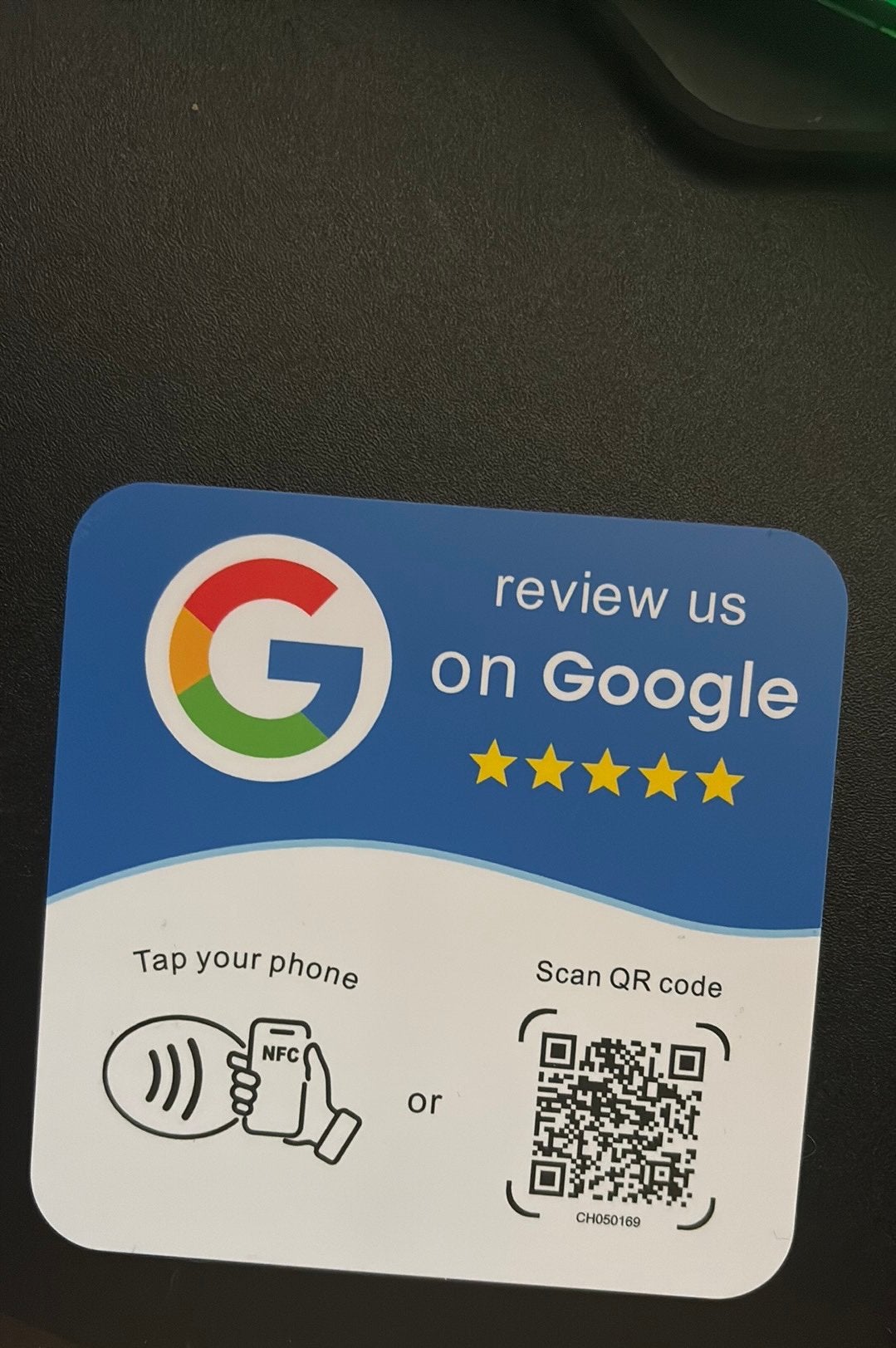 100 NFC Google Review Kaarten met QR-code, Informatique & Logiciels, Enlèvement ou Envoi, Neuf