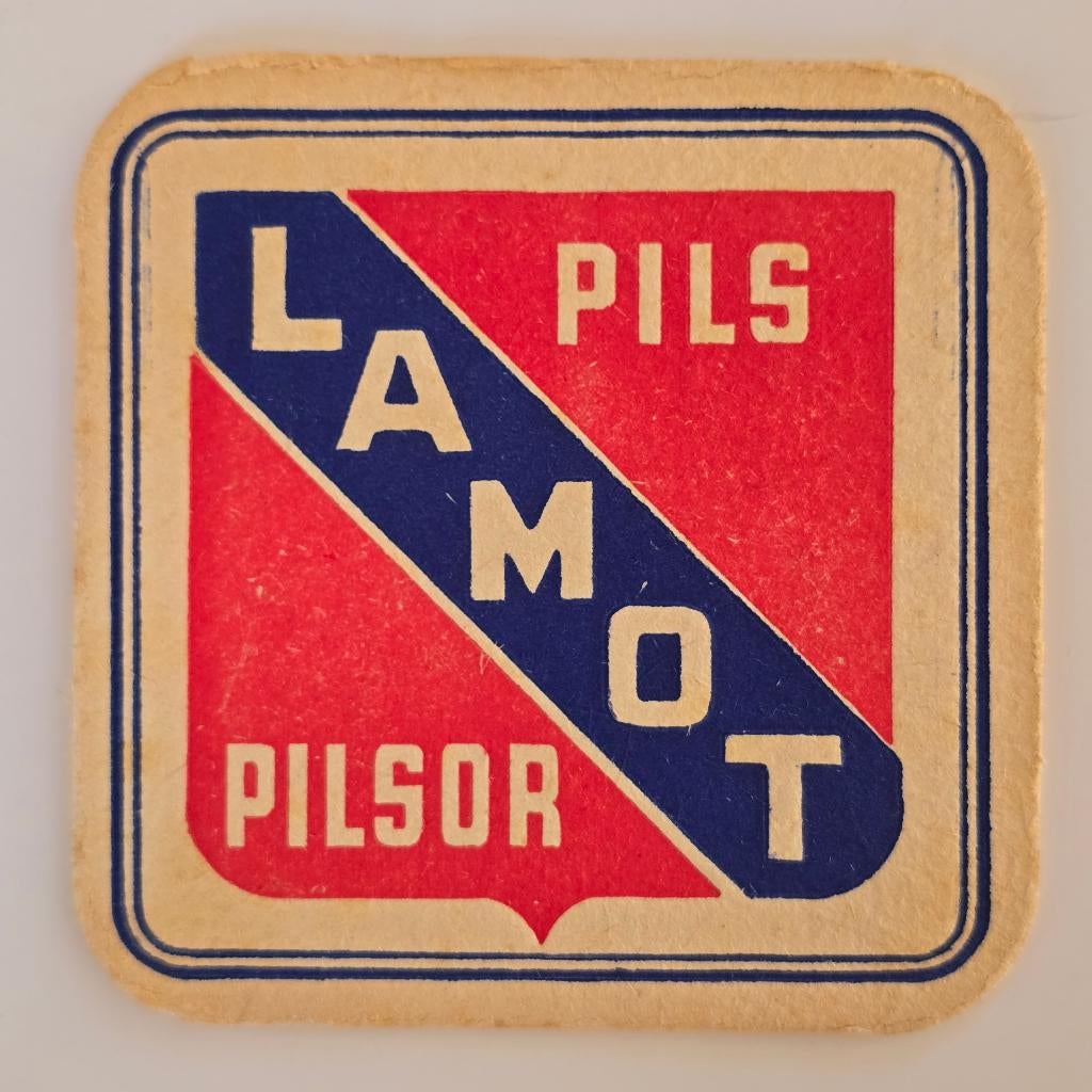 Lamot sous-bock bierviltje bierdeckel coaster, Collections, Envoi, Utilisé, Sous-bock