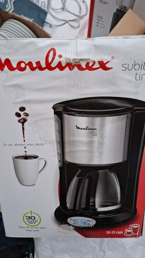 Koffiezet, Elektronische apparatuur, Ophalen, Afneembaar waterreservoir, 10 kopjes of meer, Gemalen koffie