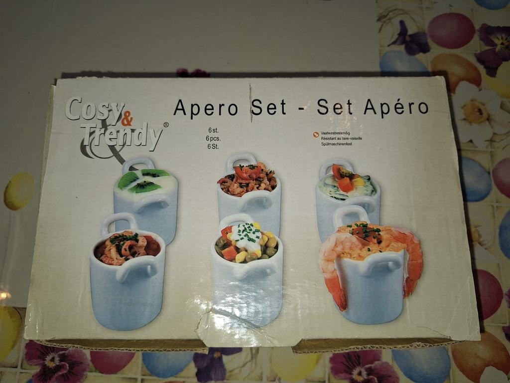 Apero kommetjes, Ophalen