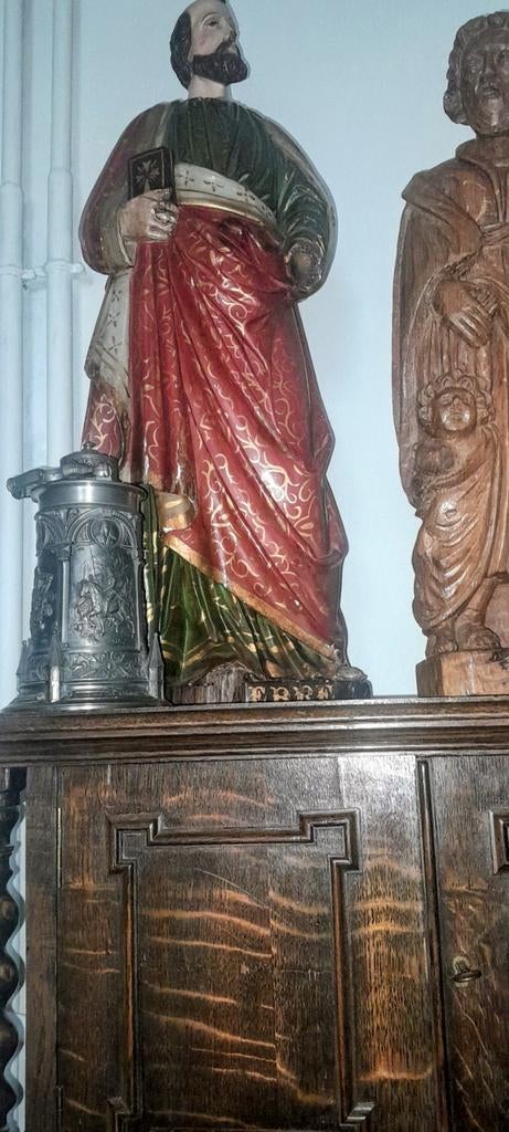 Oude sculptuur, Antiek en Kunst, Kunst | Beelden en Houtsnijwerken, Ophalen, Hout