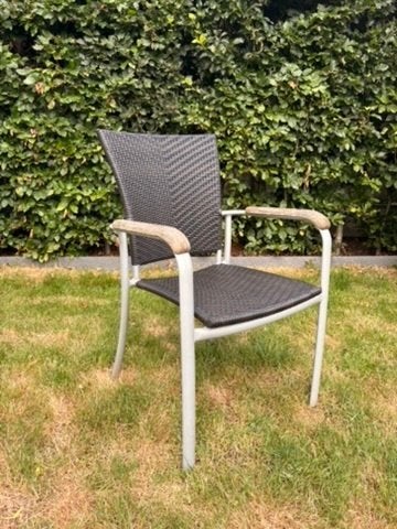 6 Hilma Flat Collection horecastoelen + 6 gratis stoelen, Enlèvement, Utilisé, Osier, Empilable