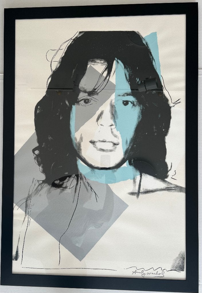 Andy Warhol-Mick Jagger, Antiek en Kunst, Kunst | Litho's en Zeefdrukken, Gestempeld, Ophalen of Verzenden, Portret en Figuren
