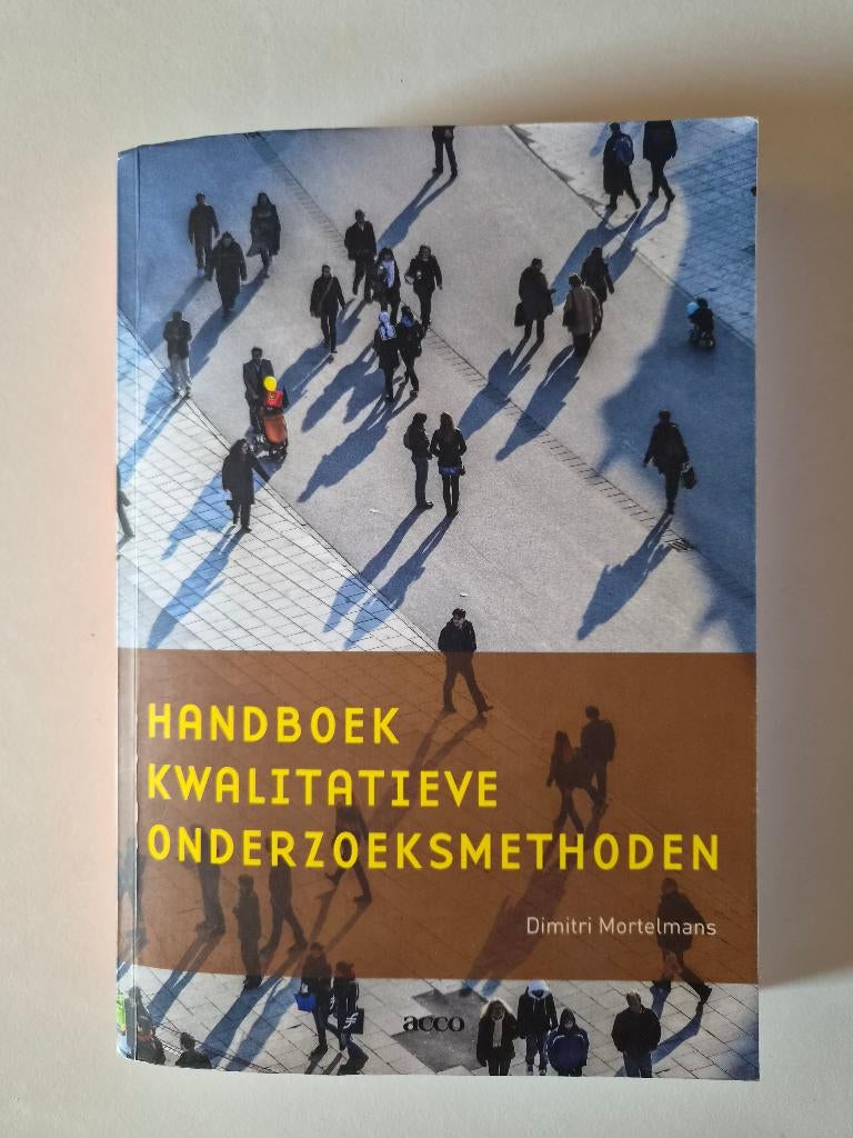 Mortelmans – Handboek kwalitatieve onderzoeksmethoden, Ophalen of Verzenden, Gelezen