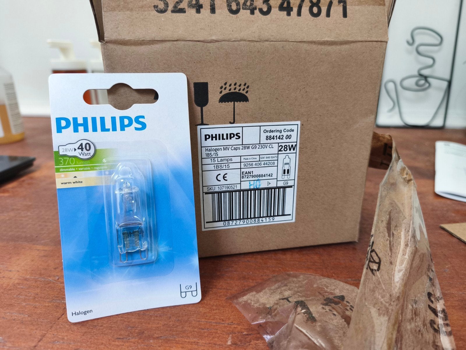 Philips lampen G9 - 28W (per stuk, 15 of 400), Maison & Meubles, Lampes | Spots, Enlèvement ou Envoi, Halogène, Philips, Dimmable