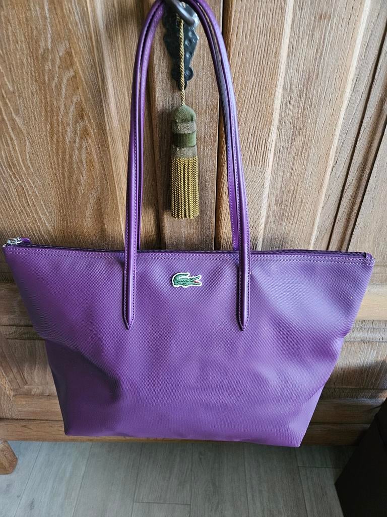 Lacoste  paarse Shopper, Handtassen en Accessoires, Verzenden, Shopper