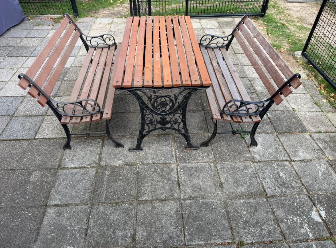 Ensemble de jardin en fonte antique/vintage, Enlèvement, Comme neuf, Salons de jardin