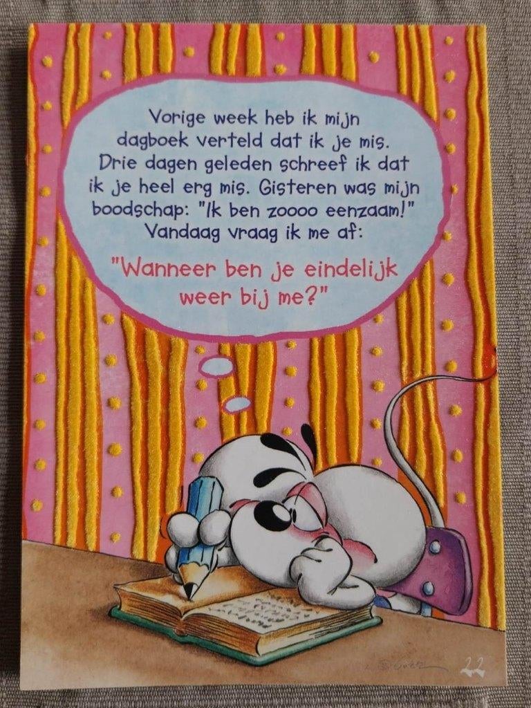Kaart Diddl, Verzamelen, Ophalen, Diddl, Nieuw, Papier, Kaart of Schrift