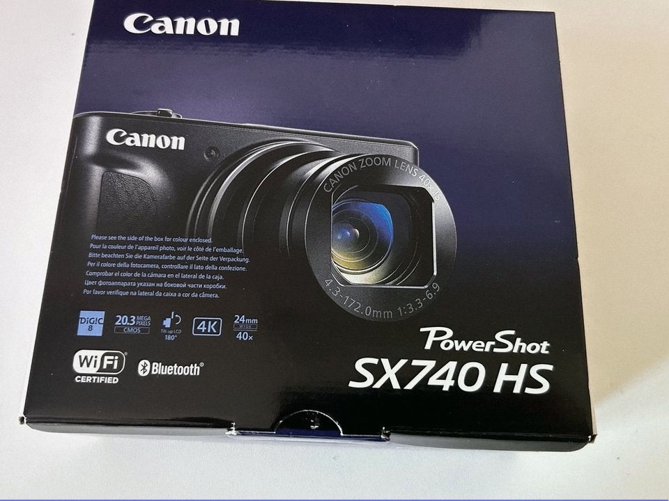 Canon PowerShot SX740, Audio, Tv en Foto, Fotocamera's Digitaal, Bluetooth, Ophalen of Verzenden, Zo goed als nieuw, Overige Merken
