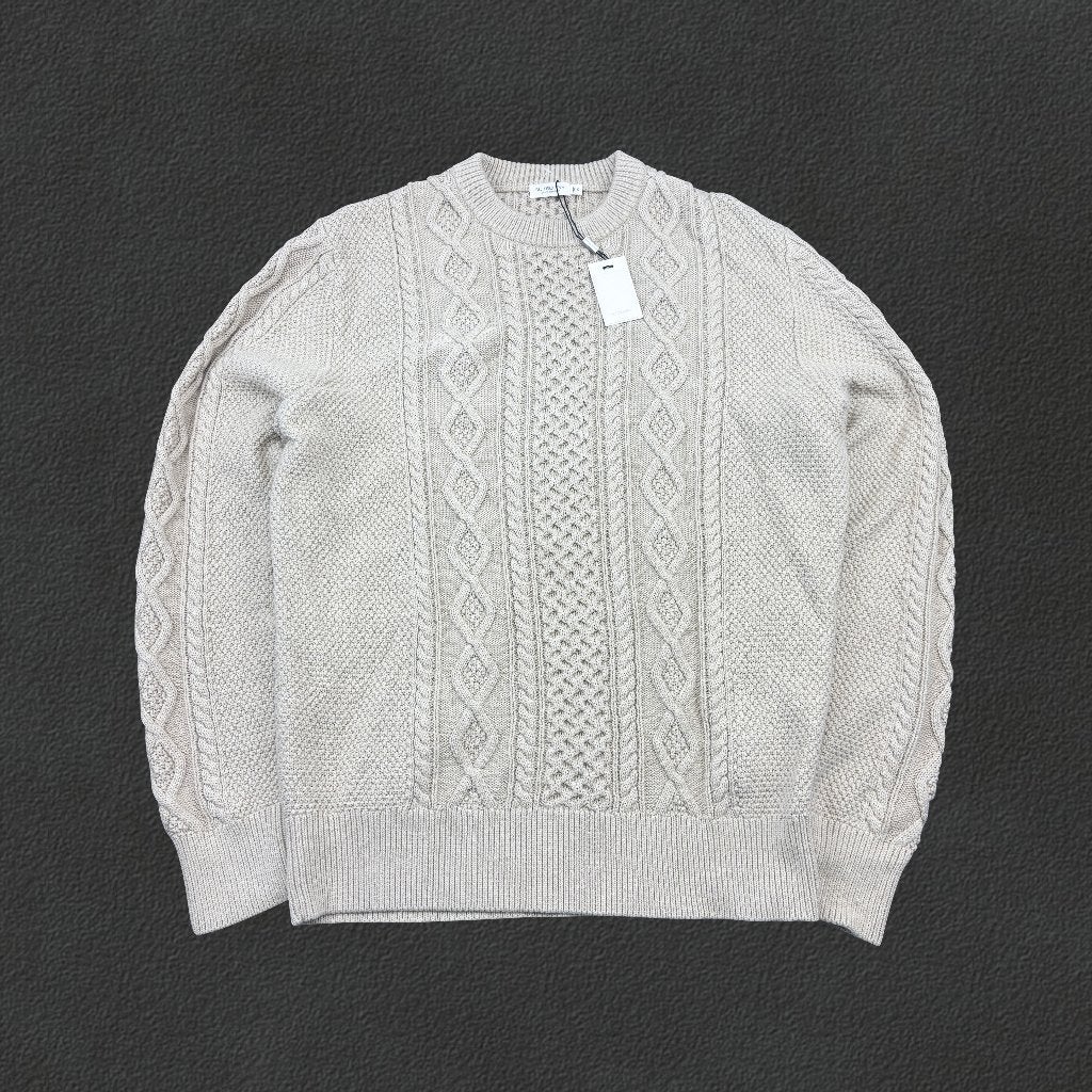 (1312) Beige Suitsupply gebreide trui - Heren XL - Nieuw met, Neuf, Enlèvement ou Envoi, Beige, Taille 56/58 (XL)
