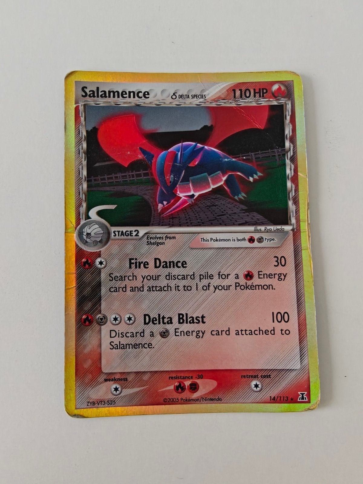 Salamance Delta Species (reverse holo beschadigd), Ophalen