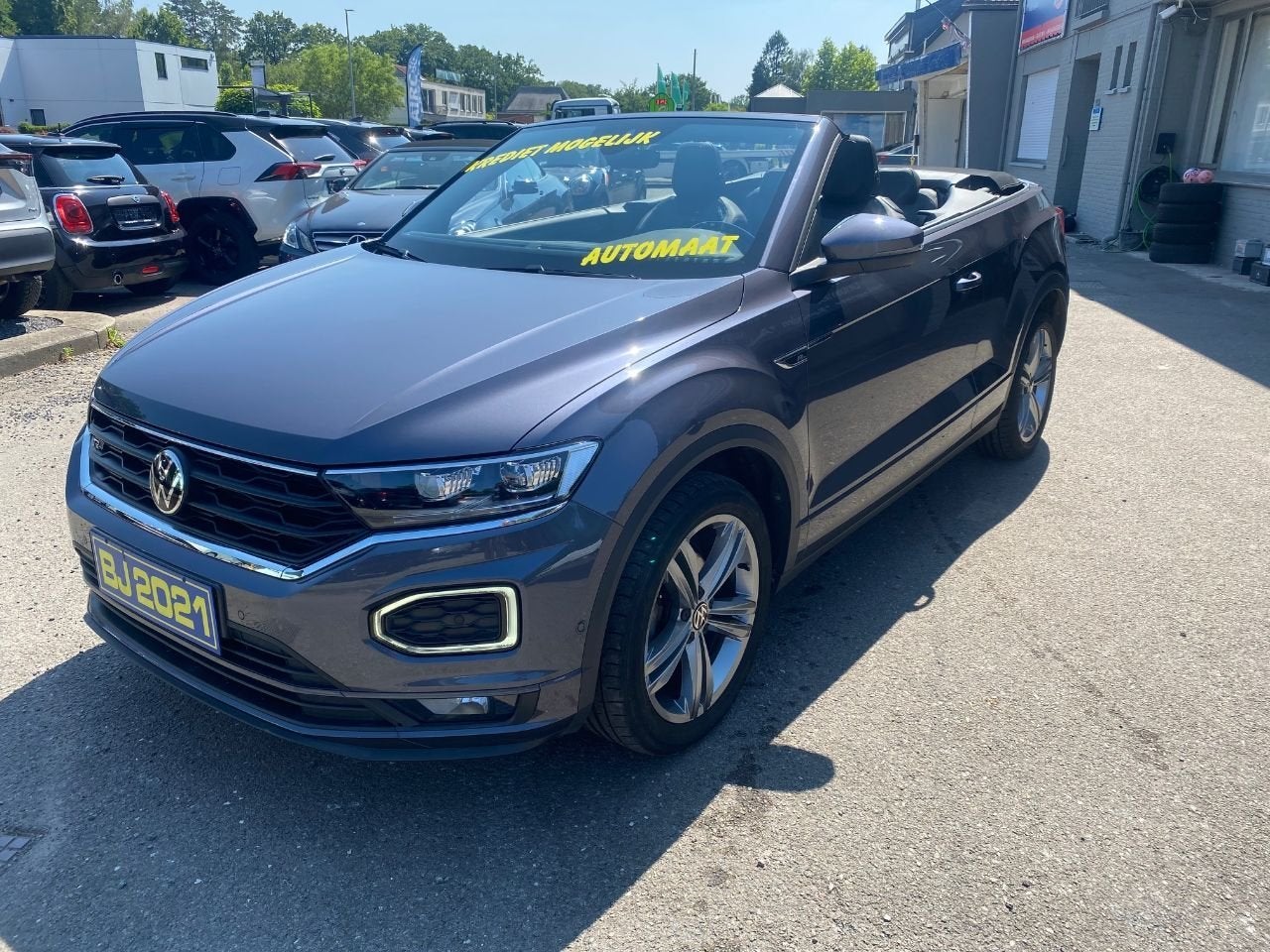 Volkswagen T-Roc Cabriolet R-Line AUTOMAAT MET GARANTIE, Auto's, 4 zetels, Stof, 4 cilinders, Cabriolet