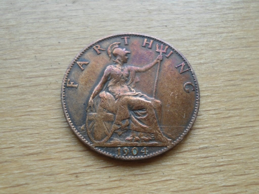 Groot Brittannië. Farthing 1904, Ophalen, Overige landen, Losse munt