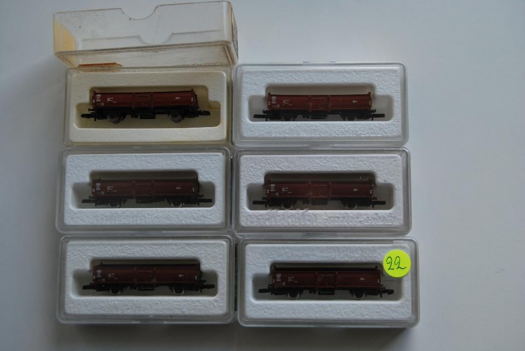 6 wagons Marklin 8622 Echelle Z Miniclub, Enlèvement ou Envoi