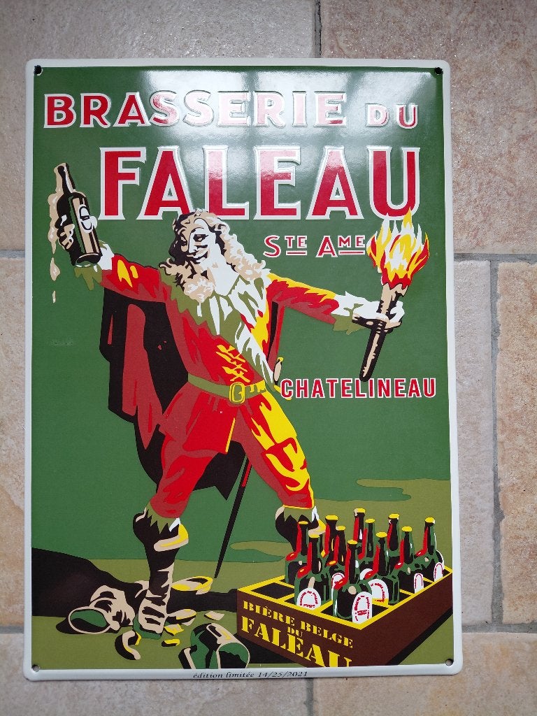 plaque émaillée, Enlèvement, Comme neuf, Panneau publicitaire