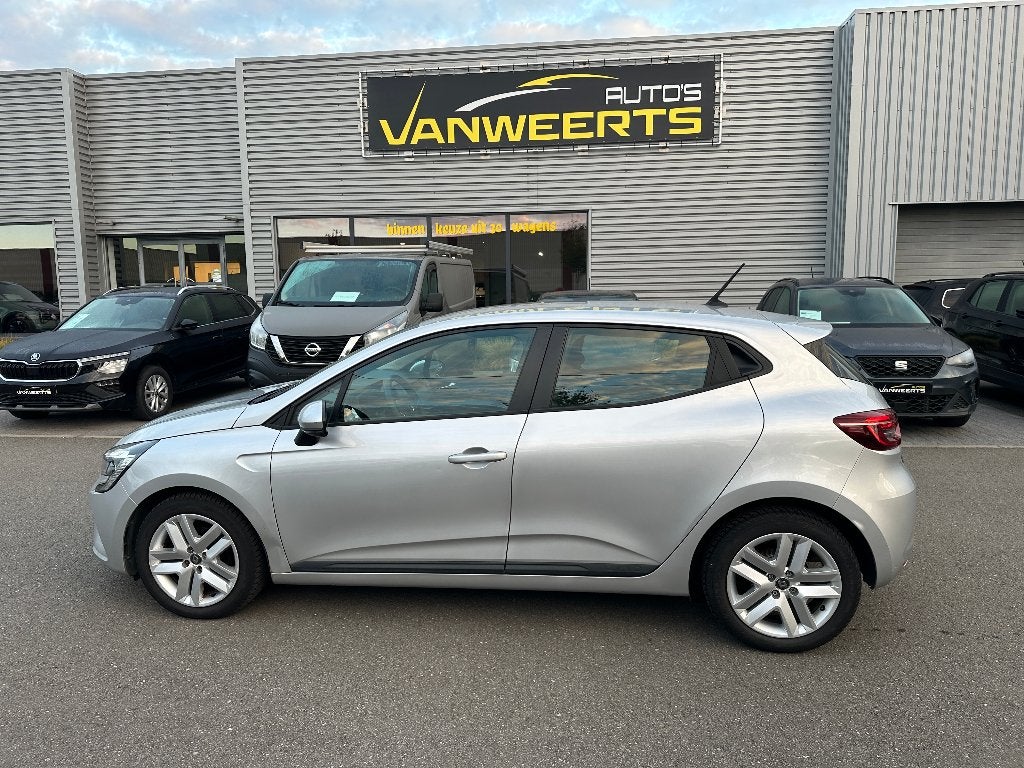 Renault Clio, benzine, 91 pk, 39.000 km!  CARPLAY-ANDROID, Argent ou Gris, Achat, Euro 6, Entreprise
