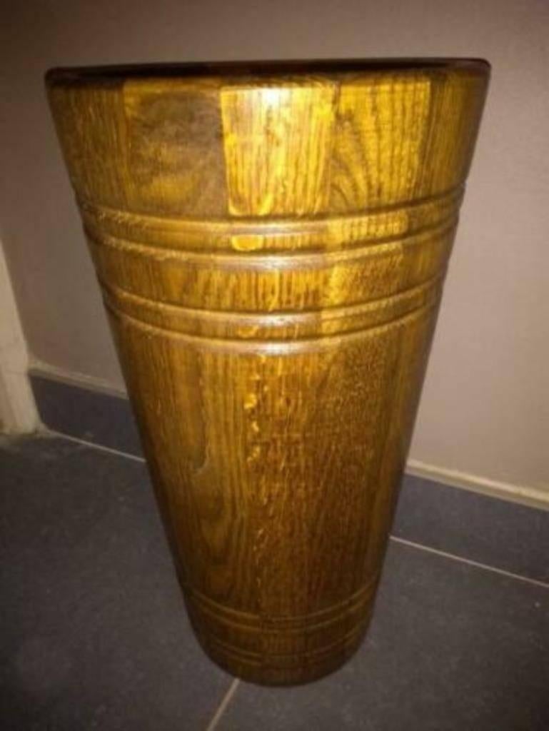 massief houten paraplubak, Ophalen of Verzenden, Gebruikt, Hout