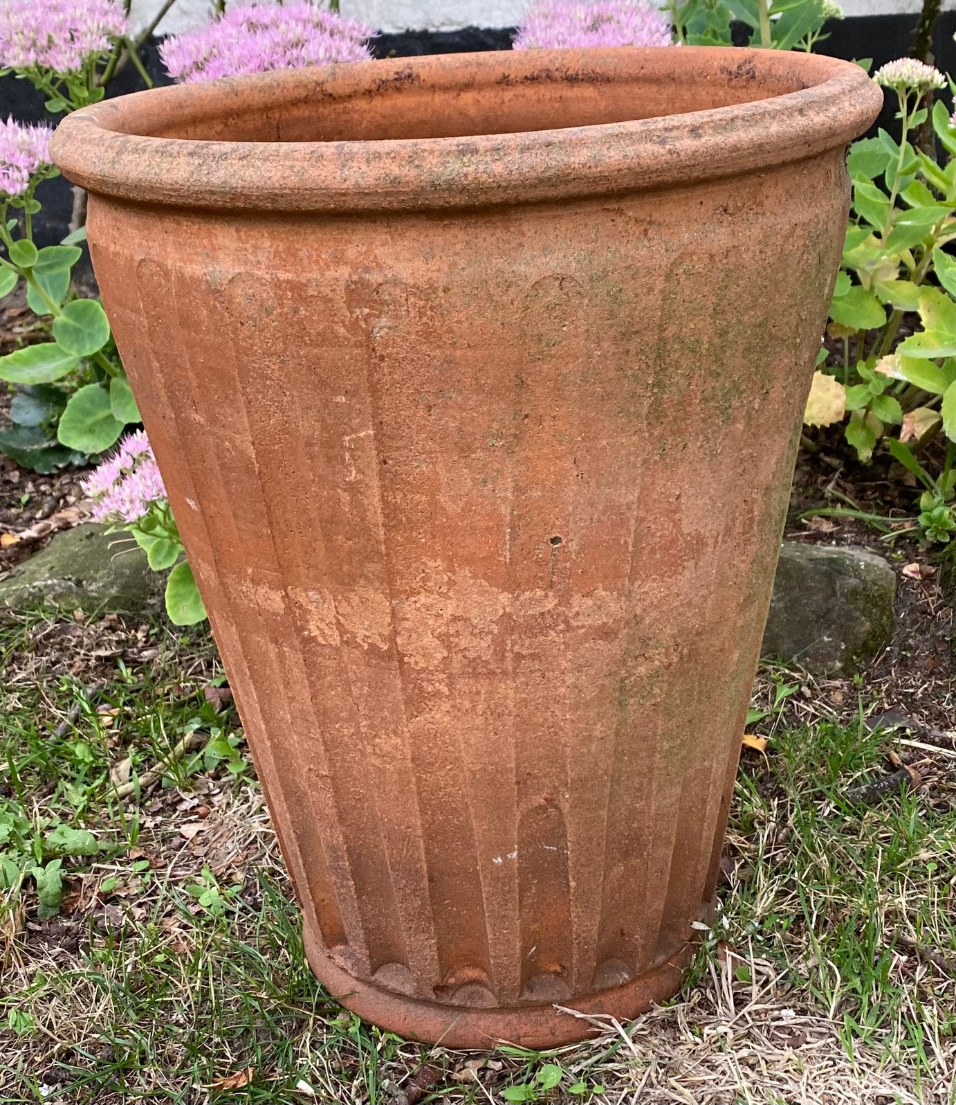 Hoge bloempot, Enlèvement, Comme neuf, Terracotta