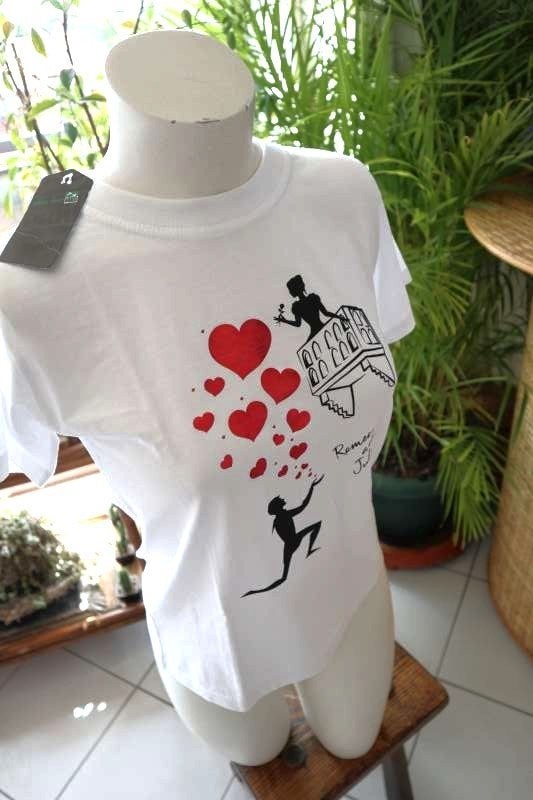 jeudig Romeo & Juliet T-shirt, Vêtements | Hommes, T-shirts, Neuf, Taille 46 (S) ou plus petite, Blanc, Enlèvement ou Envoi