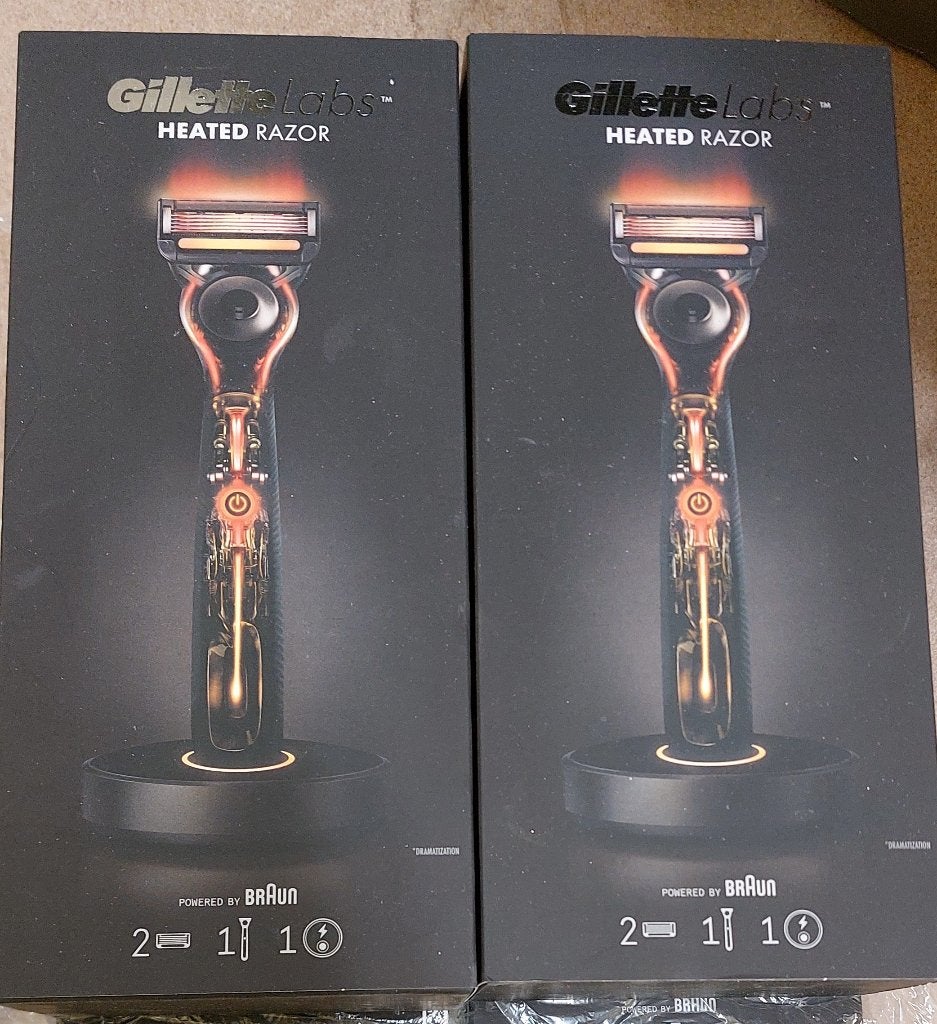 Gilette Heated Razor (verwarmbaar scheermes), Ophalen of Verzenden, Nieuw, Gehele gezicht, Verzorging