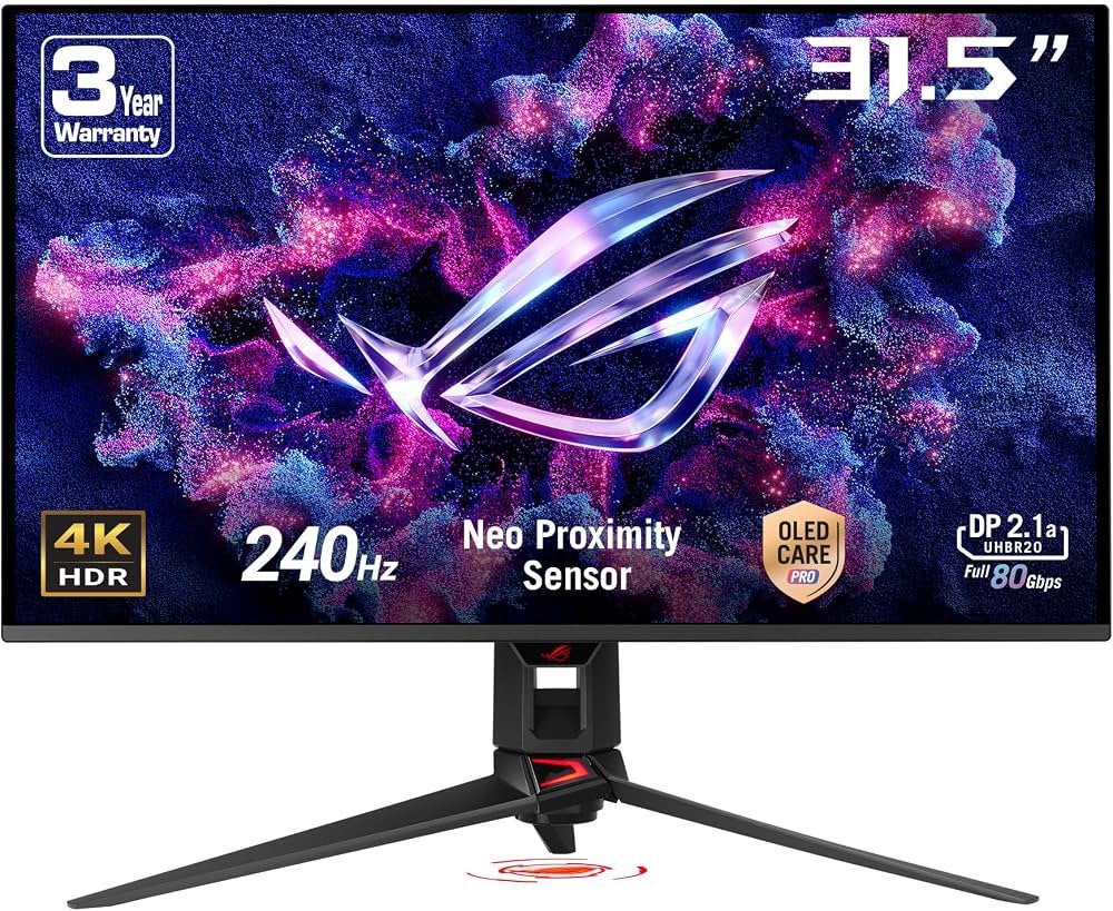 ASUS ROG Swift OLED PG32UCDMR € 850,- + EXTRAS’S, Ophalen, Zo goed als nieuw, DisplayPort, Gaming