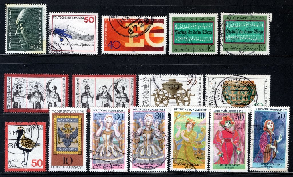DUITSLAND Lot 1976 gestempeld, Verzenden, BRD, Gestempeld