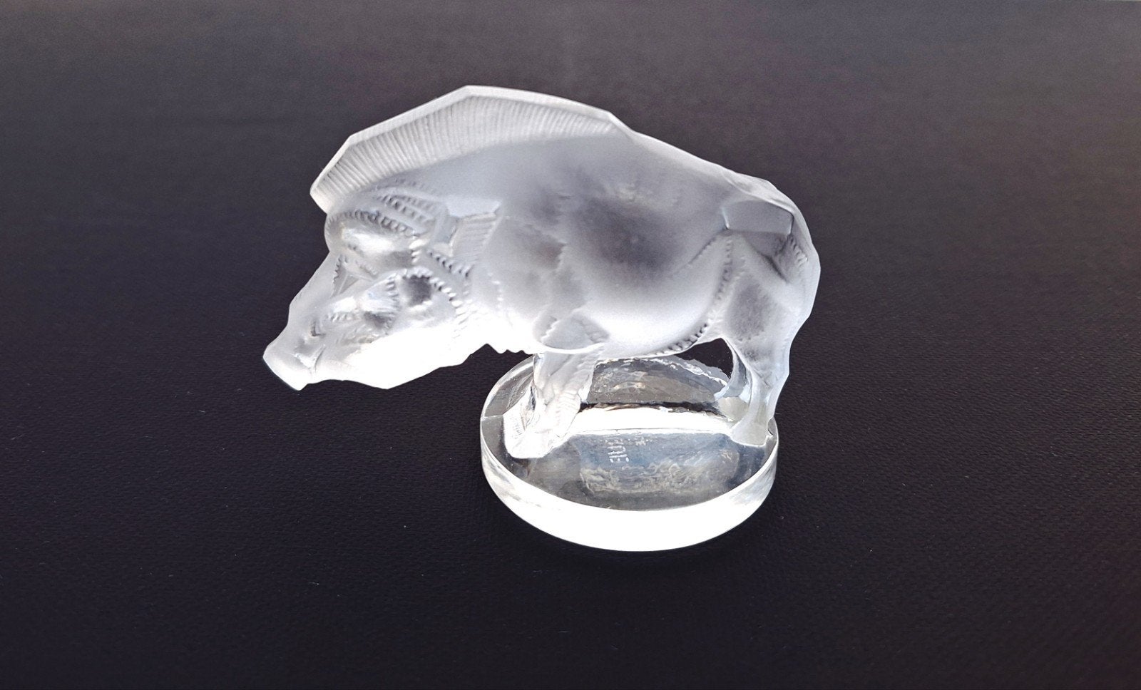 Lalique kristallen everzwijn model 1157 automascotte, Ophalen of Verzenden