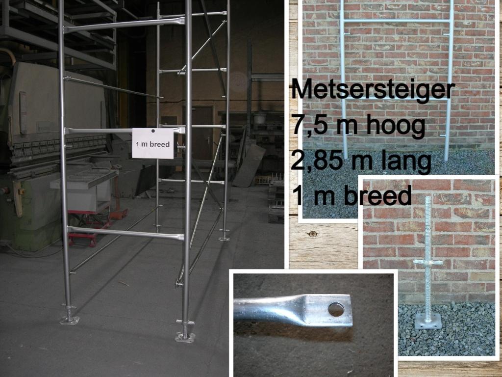 NIEUWE metsersteiger 7,5 m hoog x 2,85 m lang x 1 m breed, Doe-het-zelf en Bouw, Ophalen, Nieuw