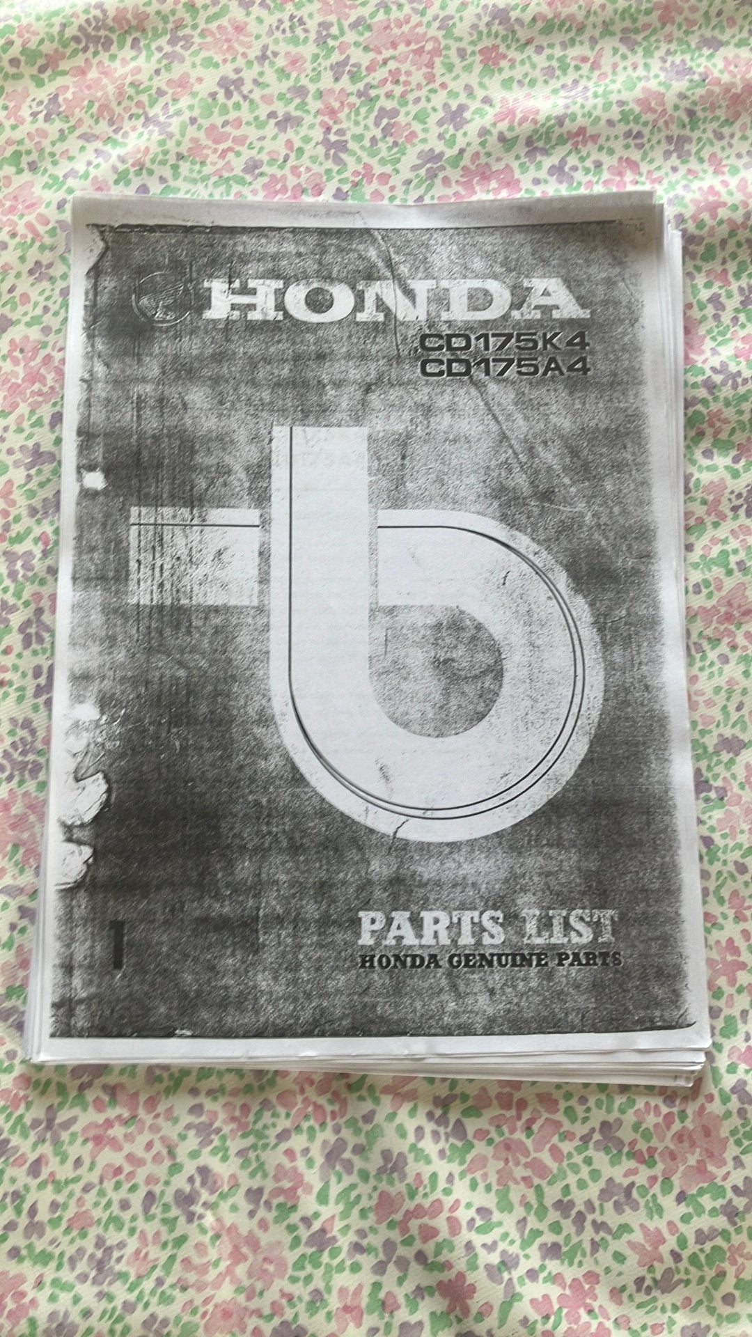 Honda cd175 K4/A4, Enlèvement ou Envoi, Honda