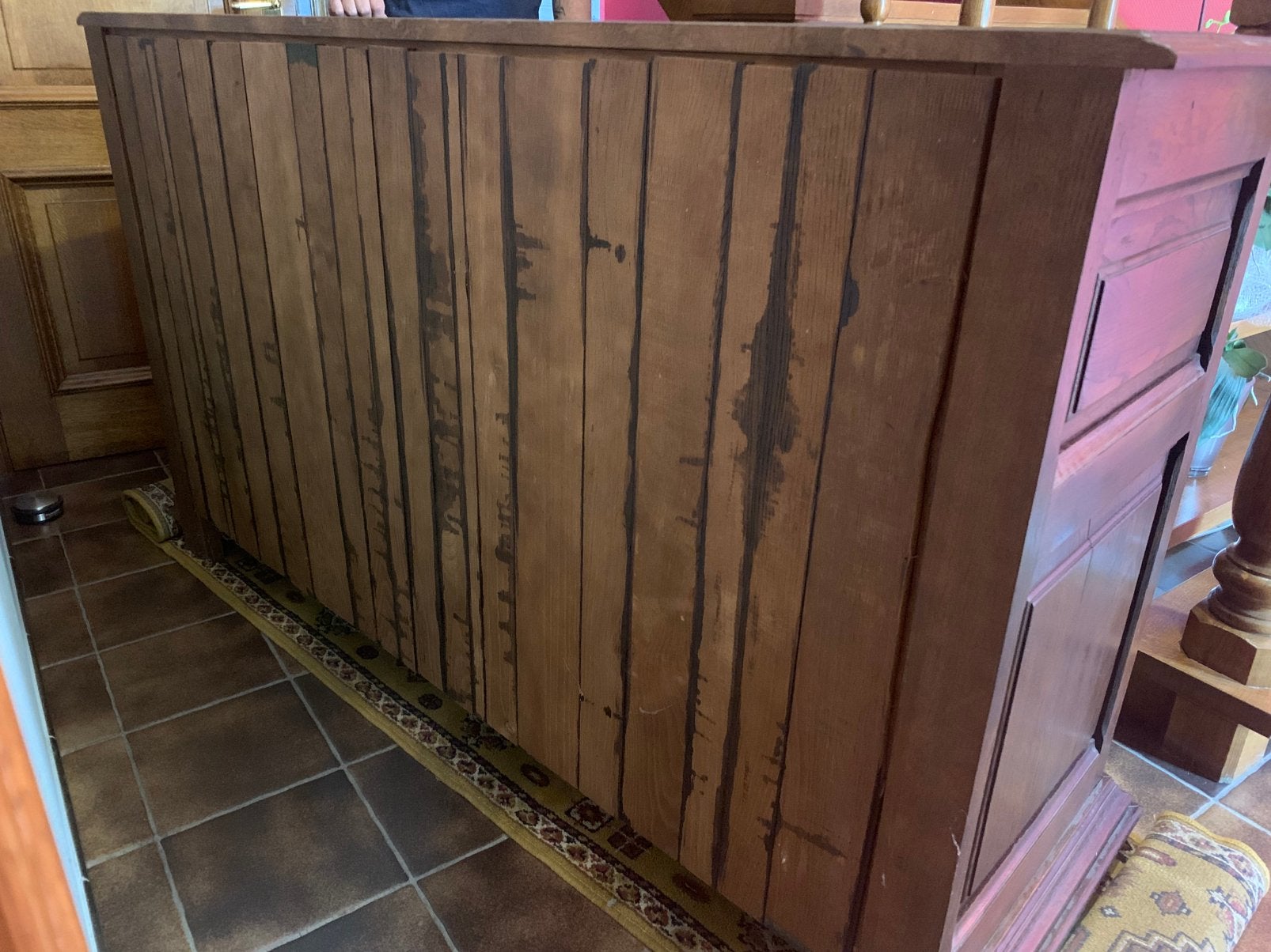 Buffet/barkast in eik., Ophalen, Gebruikt, 200 cm of meer, Klassiek