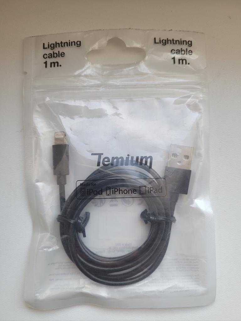 Lightning Apple iPhone iPad-kabel in de verpakking, Ophalen, Zo goed als nieuw