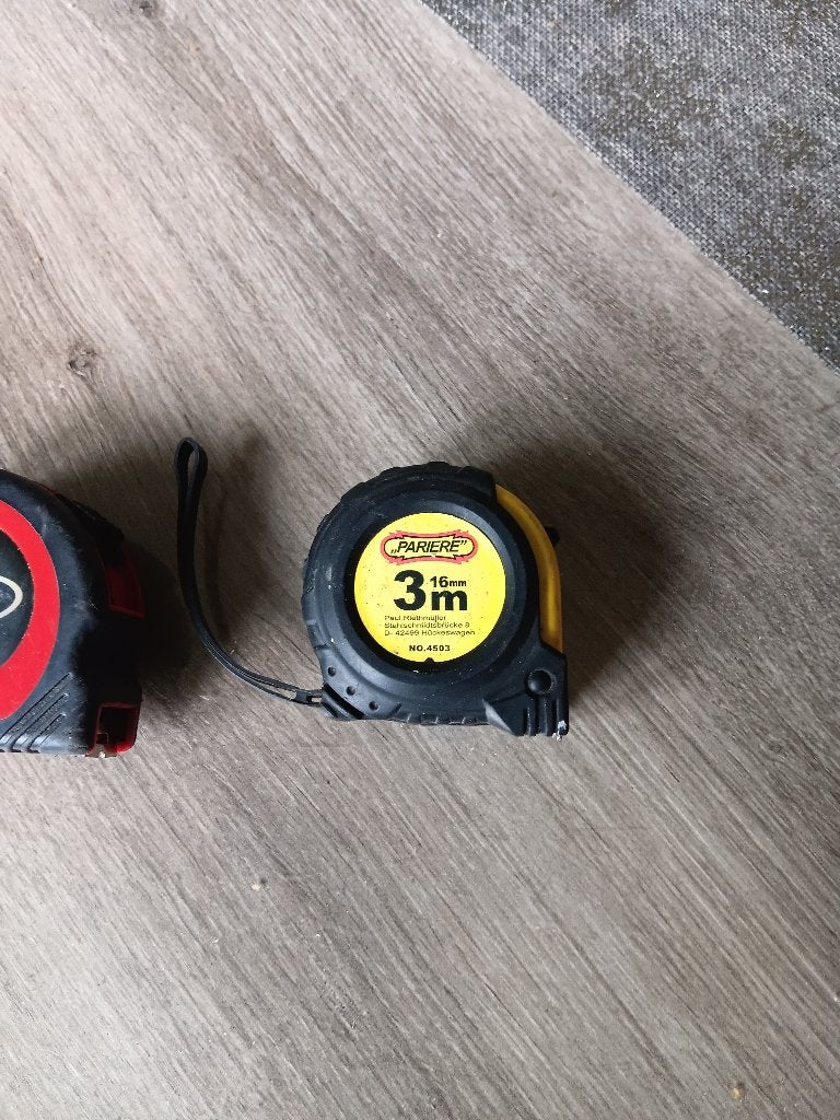 2 metre  ruban 3m et 5 m, Doe-het-zelf en Bouw, Meetapparatuur, Ophalen, Zo goed als nieuw