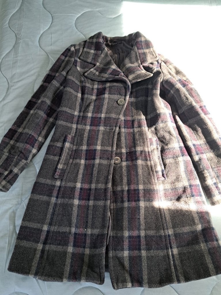 Mantel, Kleding | Dames, Jassen | Winter, Ophalen, Zo goed als nieuw, Maat 38/40 (M), Meerkleurig