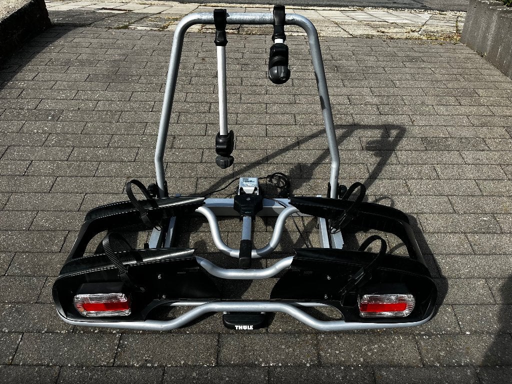 Porte vélos (2) - THULE ✅, Support d'attelage, 2 vélos, Pneus larges, Enlèvement