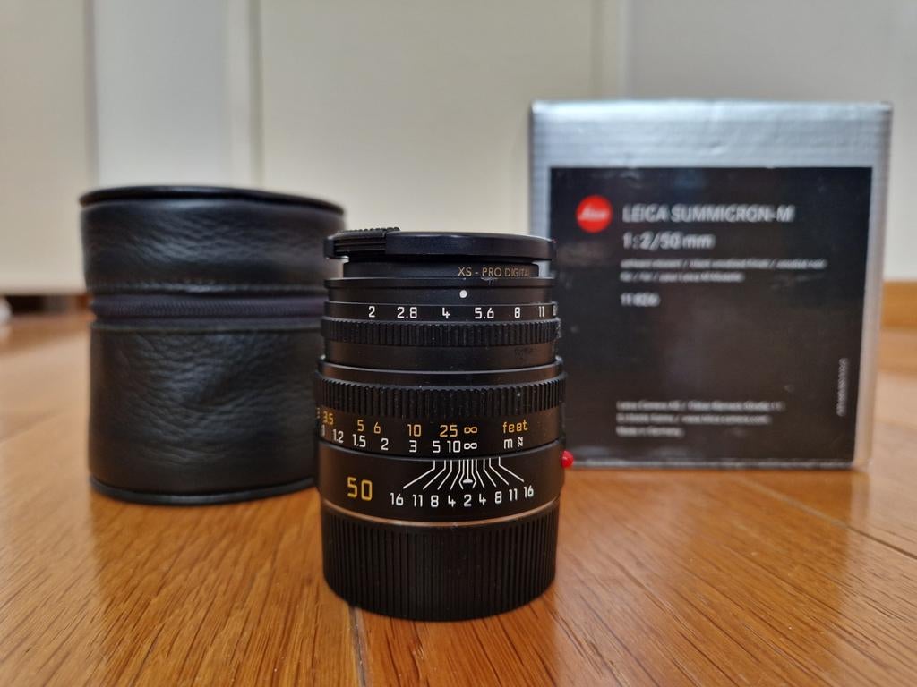 Leica Summicron 50mm f/2 Type V — Gemaakt in Duitsland — Gew, Ophalen of Verzenden, Compact, Leica