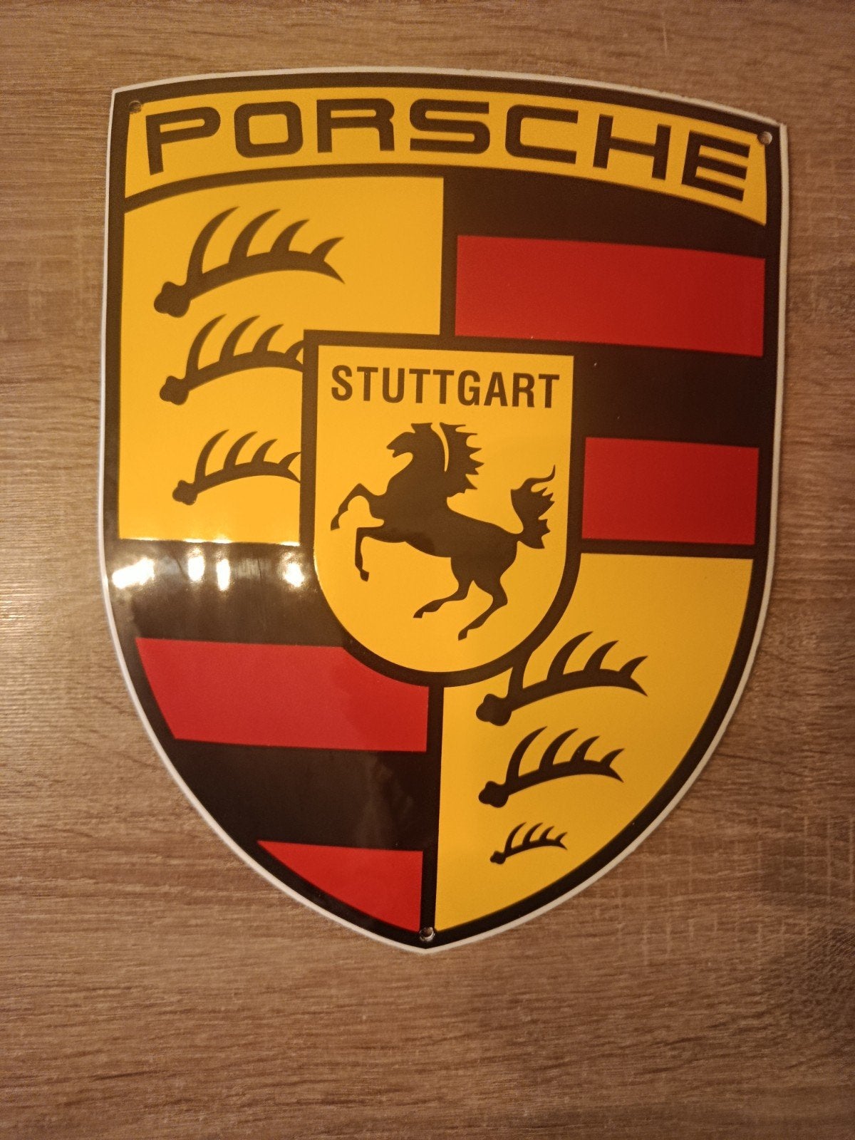 Emaille bord Porsche, Verzamelen, Ophalen
