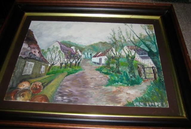 Peinture de scène rurale « Van Impe L », Antiquités & Art, Art | Peinture | Classique, Enlèvement