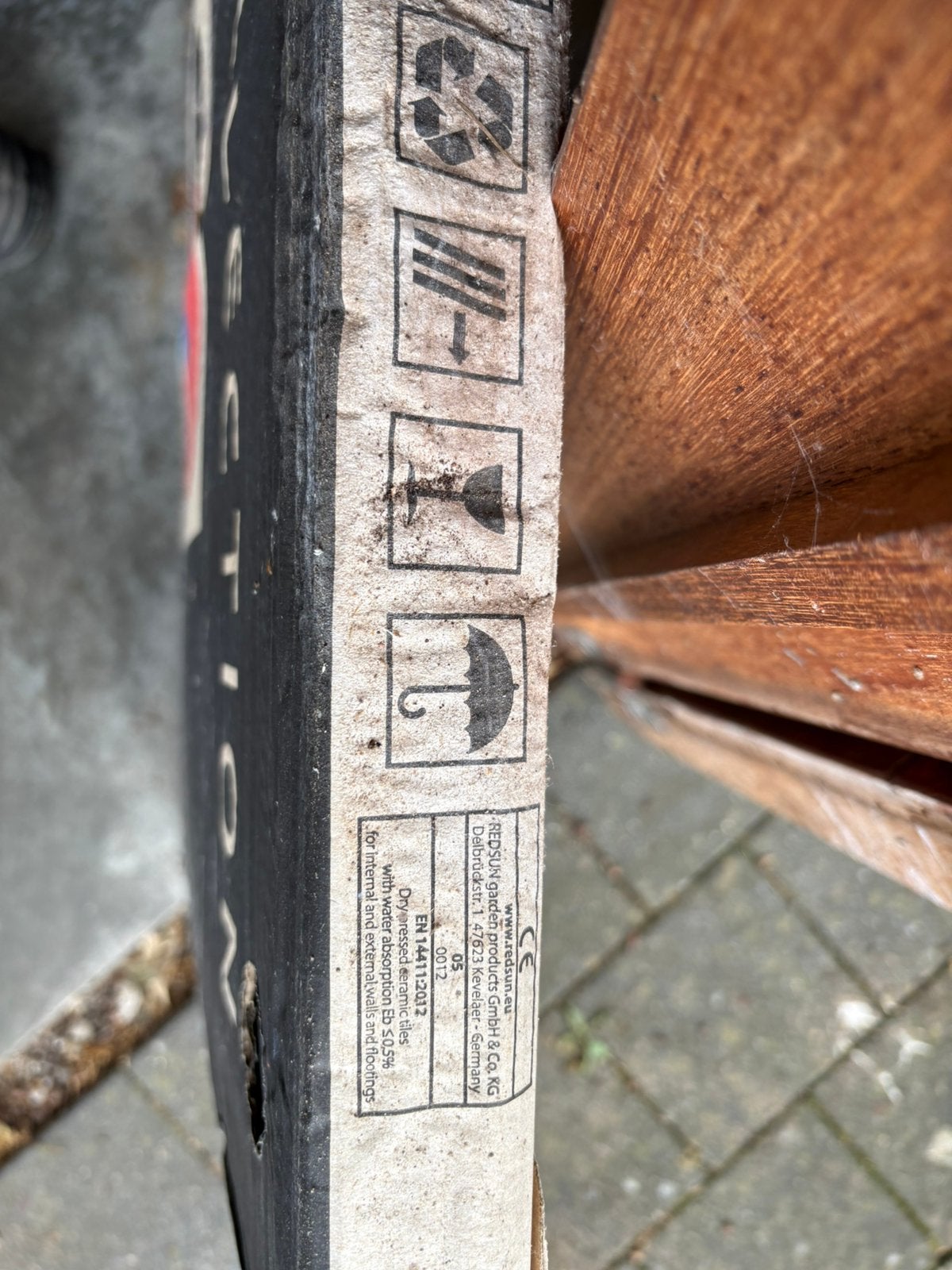 Keramische tegels, Tuin en Terras, Ophalen, Keramiek, Nieuw, Minder dan 5 m²