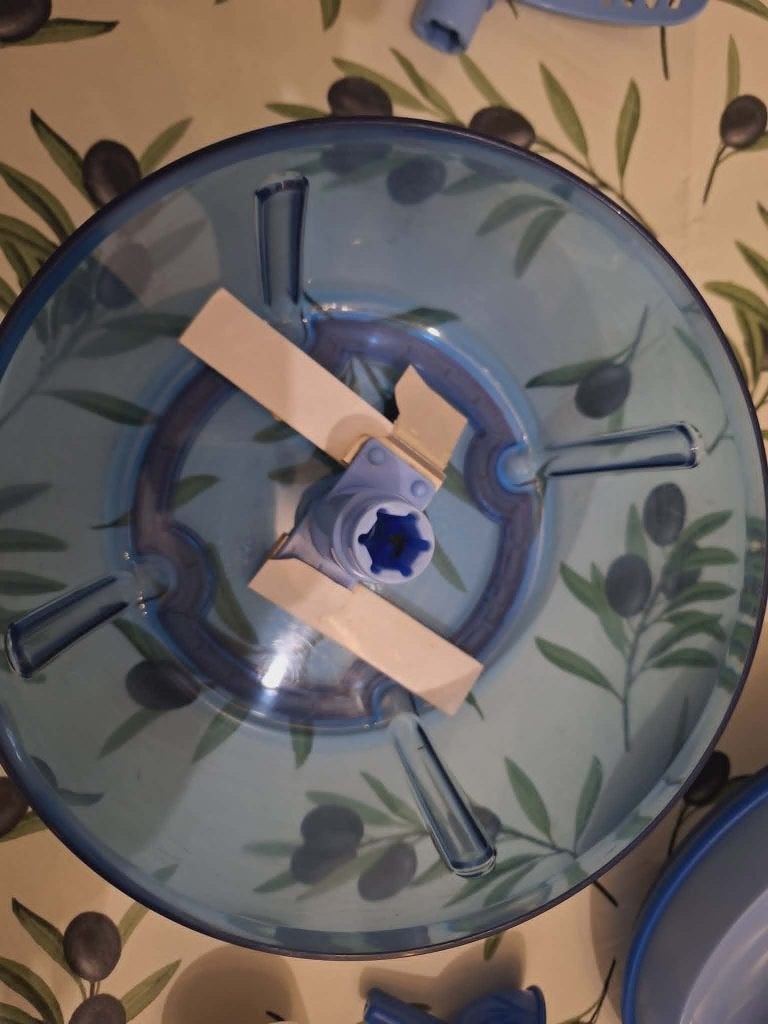 hakmolen van tupperware, Ophalen of Verzenden, Gebruikt, Blauw