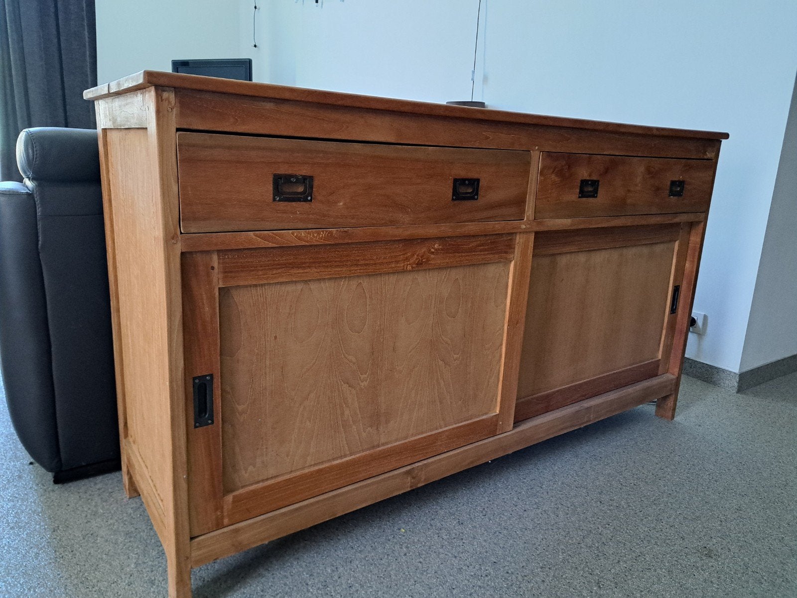 Dressoir Teak, Teck, 150 à 200 cm, Comme neuf, Enlèvement