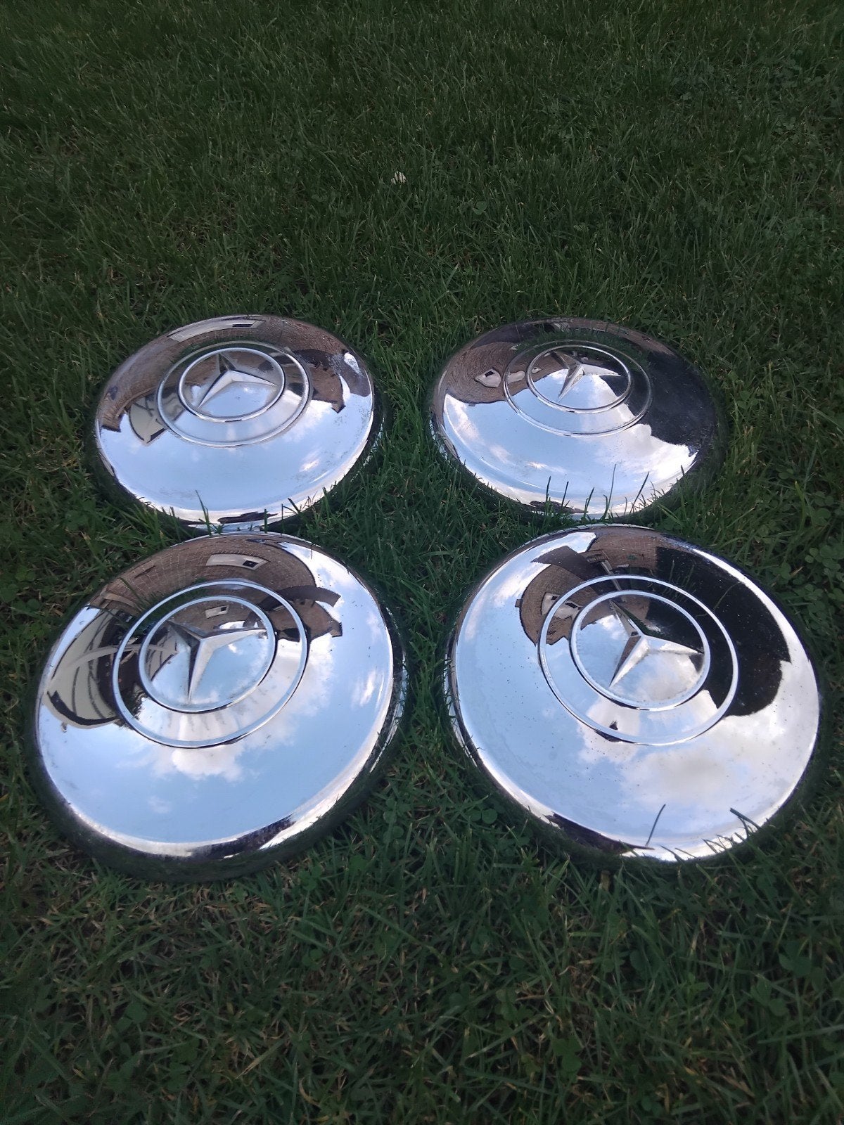 set van 4 wielschijven mercedes, Ophalen of Verzenden, Gebruikt