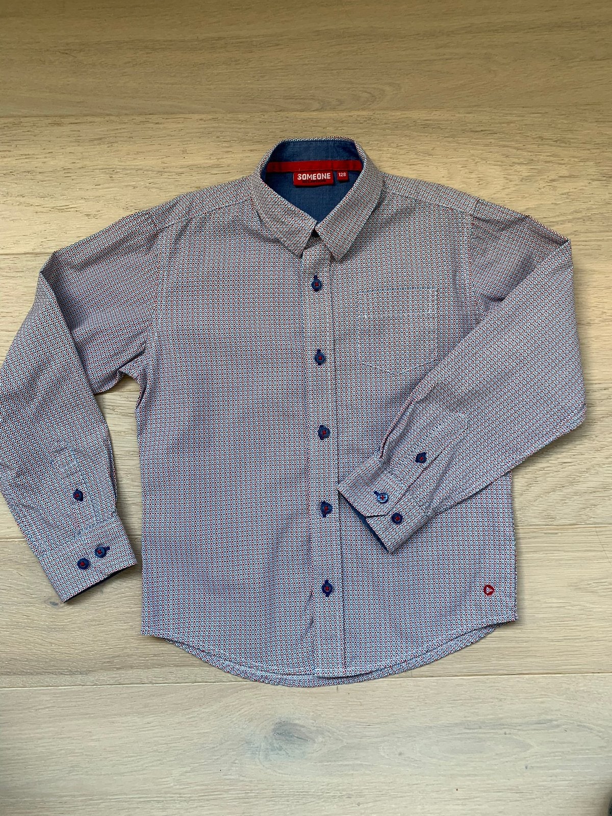 Hemdje - Someone - 128 cm - perfecte staat, Enfants & Bébés, Enlèvement ou Envoi, Comme neuf, Garçon, Chemise ou Chemisier