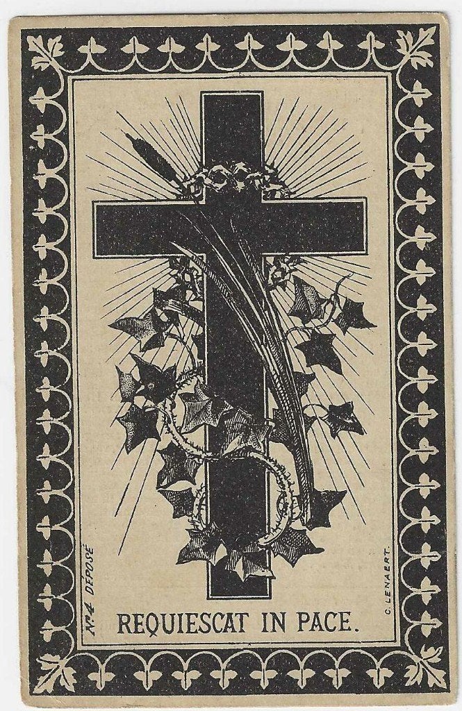 Prudence Verstraete, Capryke 1874 - Eecloo 1899, Ophalen of Verzenden, Bidprentje
